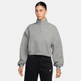 Wmns Nike Studio Fleece Oversized 1/4-Zip Cropped Top