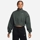 Wmns Nike Studio Fleece Oversized 1/4-Zip Cropped Top