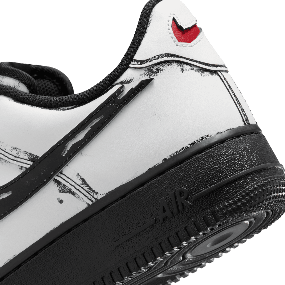 Nike Air Force 1 'Summit White/Metallic Silver-Black'