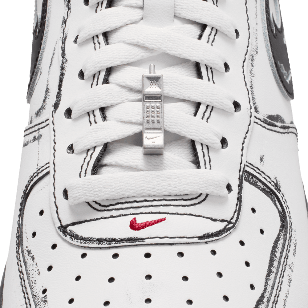 Nike Air Force 1 'Summit White/Metallic Silver-Black'