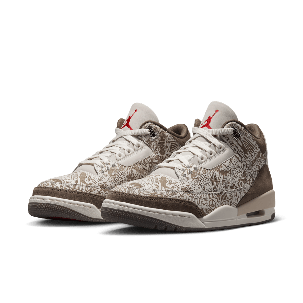 Air Jordan 3 Retro "Laser" 'Phantom/University Red-Palomino-Sail'