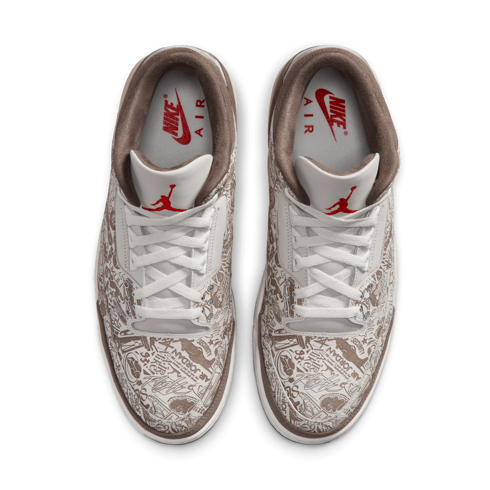 Air Jordan 3 Retro "Laser" 'Phantom/University Red-Palomino-Sail'