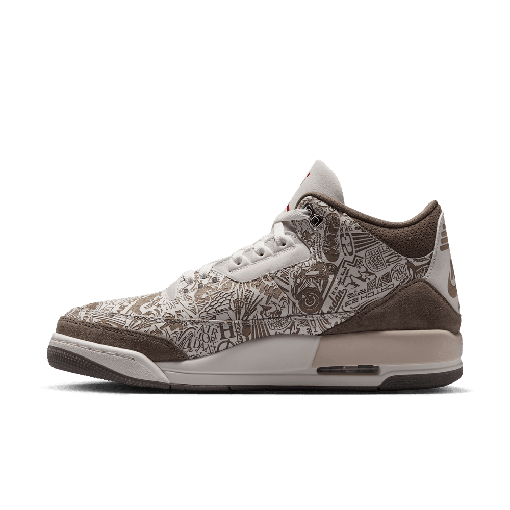 Air Jordan 3 Retro "Laser" 'Phantom/University Red-Palomino-Sail'
