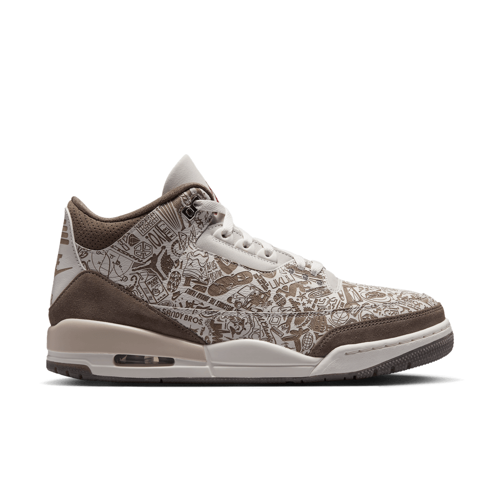 Air Jordan 3 Retro "Laser" 'Phantom/University Red-Palomino-Sail'