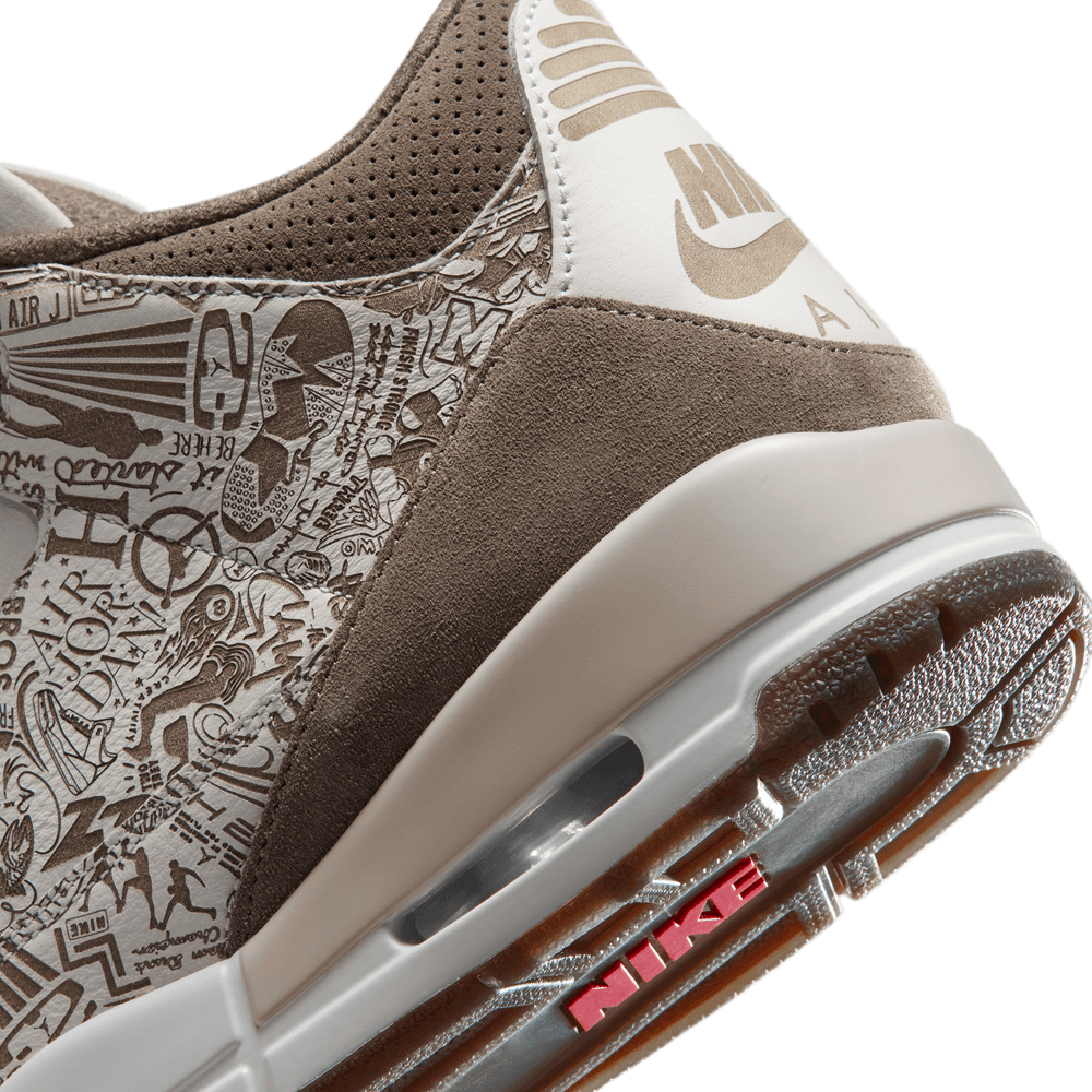 Air Jordan 3 Retro "Laser" 'Phantom/University Red-Palomino-Sail'