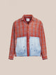 Found Plaid Denim Shirt