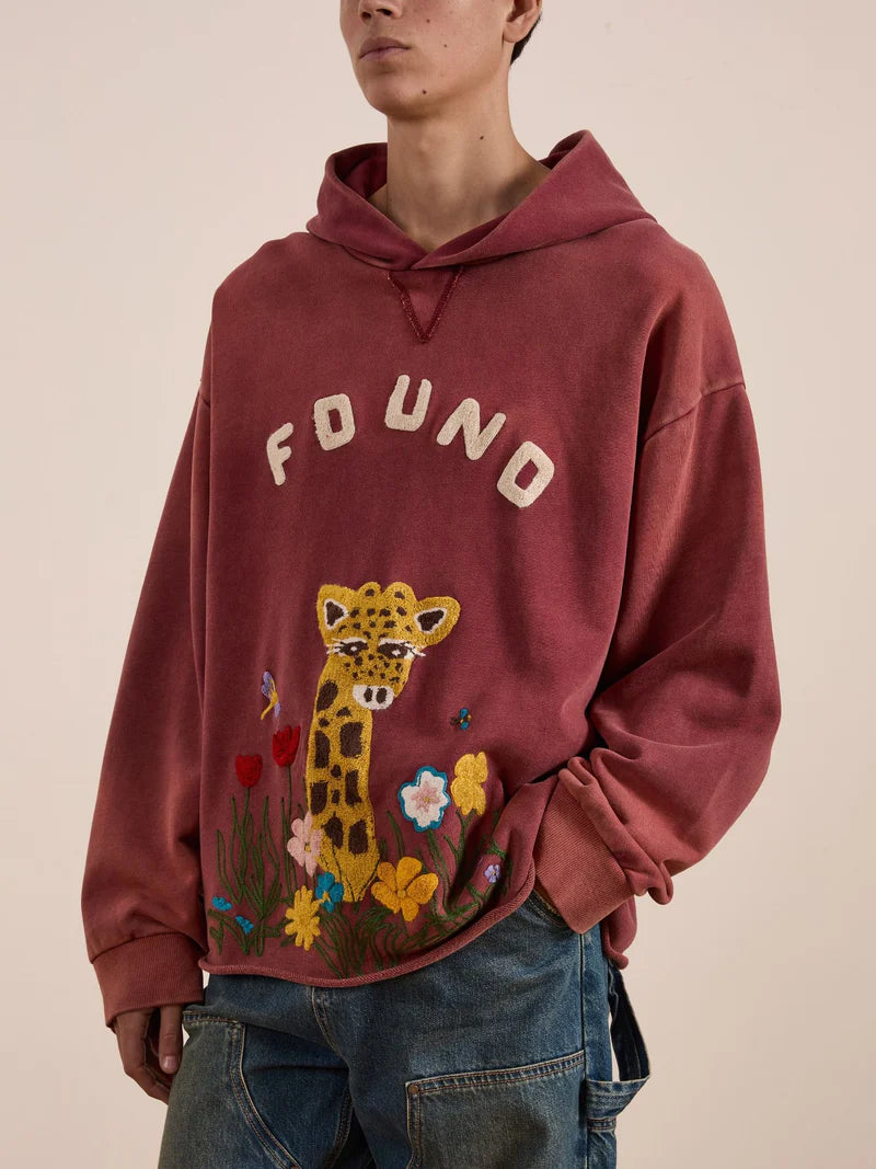 Found Embroidered Wildlife Hoodie