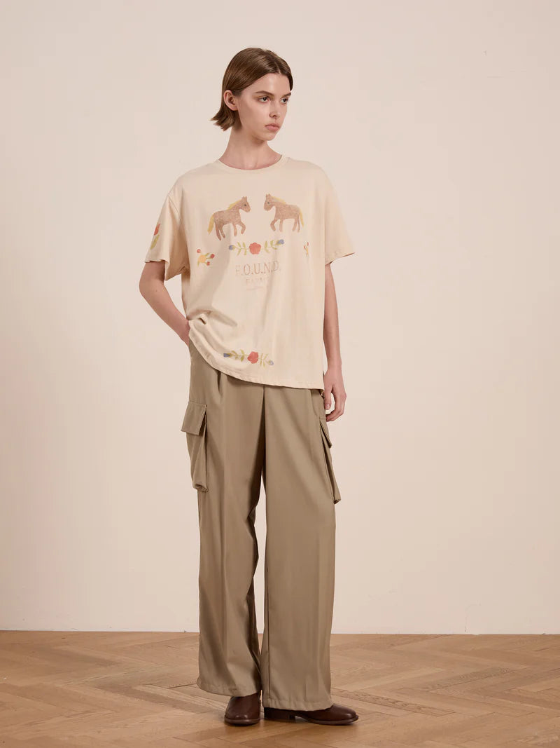 Found Floral Horse Tee