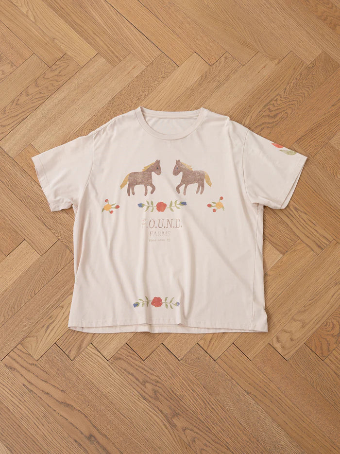 Found Floral Horse Tee