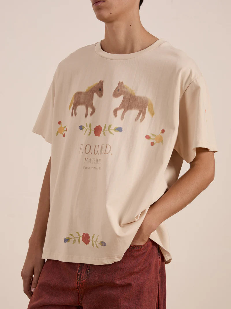 Found Floral Horse Tee