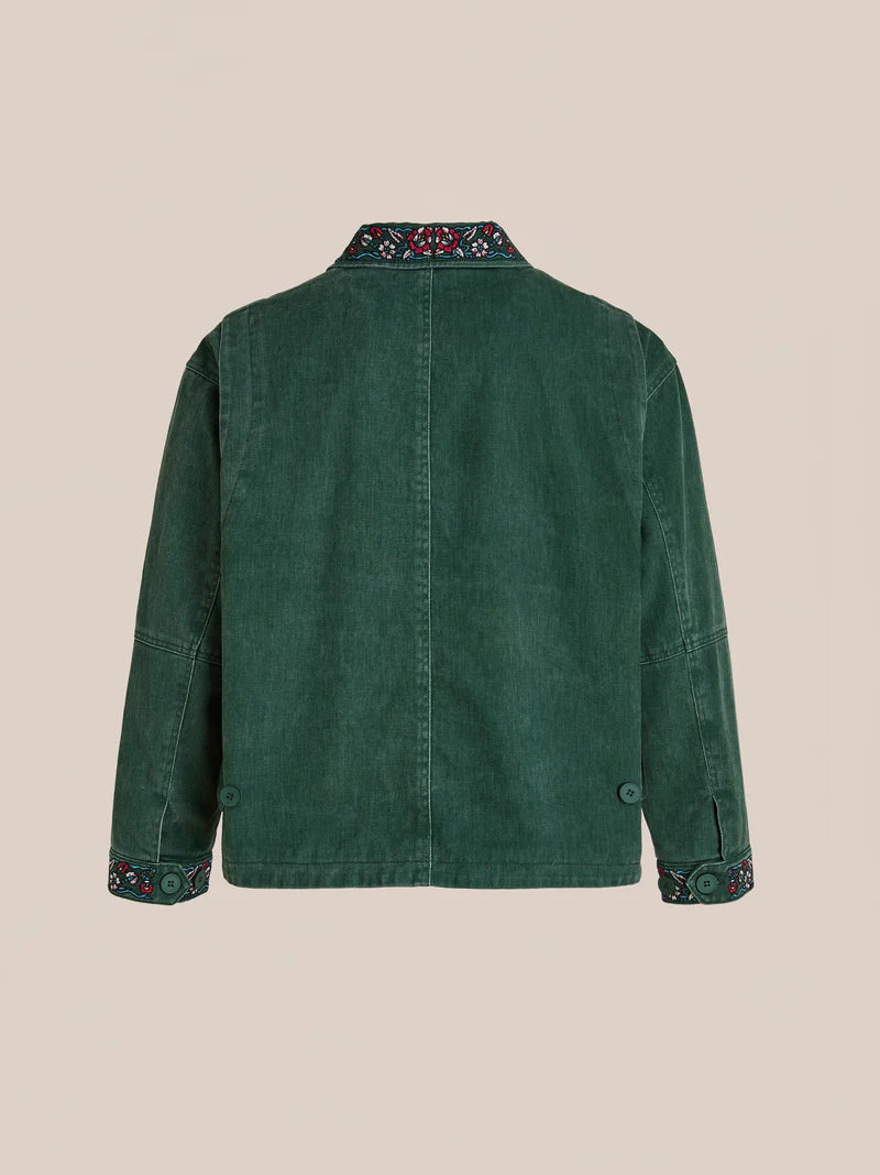 Found Jockey Club Embroidered Jacket