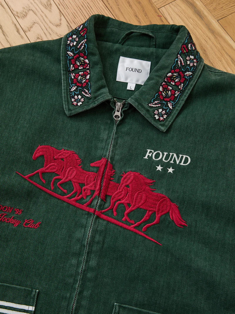 Found Jockey Club Embroidered Jacket