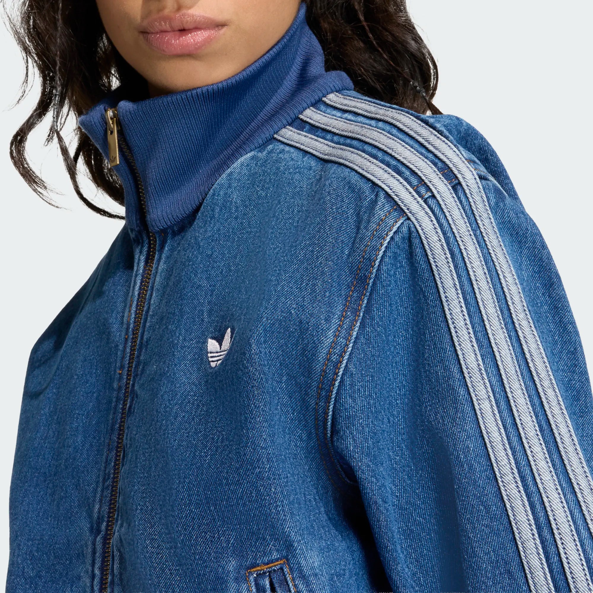Wmns Adidas Firebird Track Top Denim
