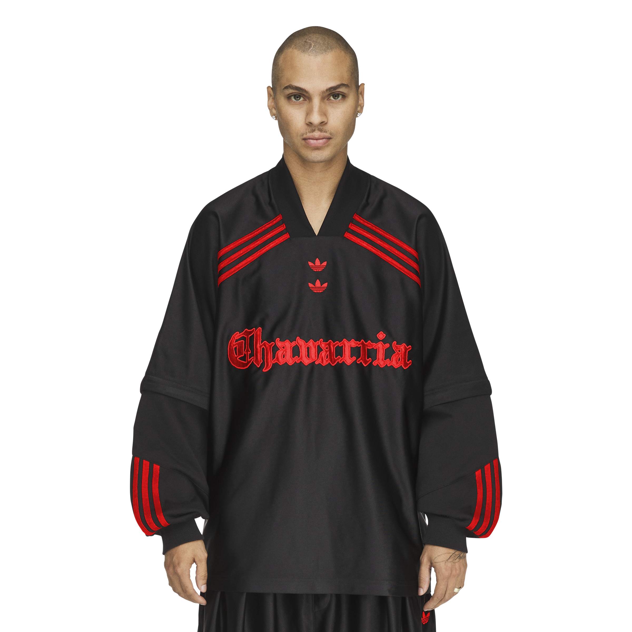 Adidas x Willy Chavarria Long-Sleeve Dazzle Jersey 'Black'|KZ3116