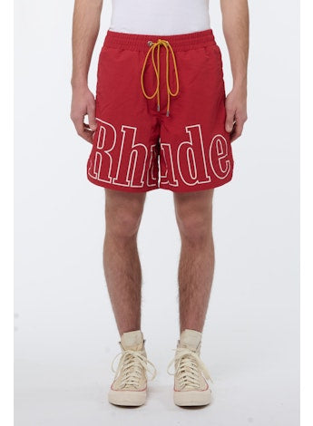 Rhude Logo Track Short