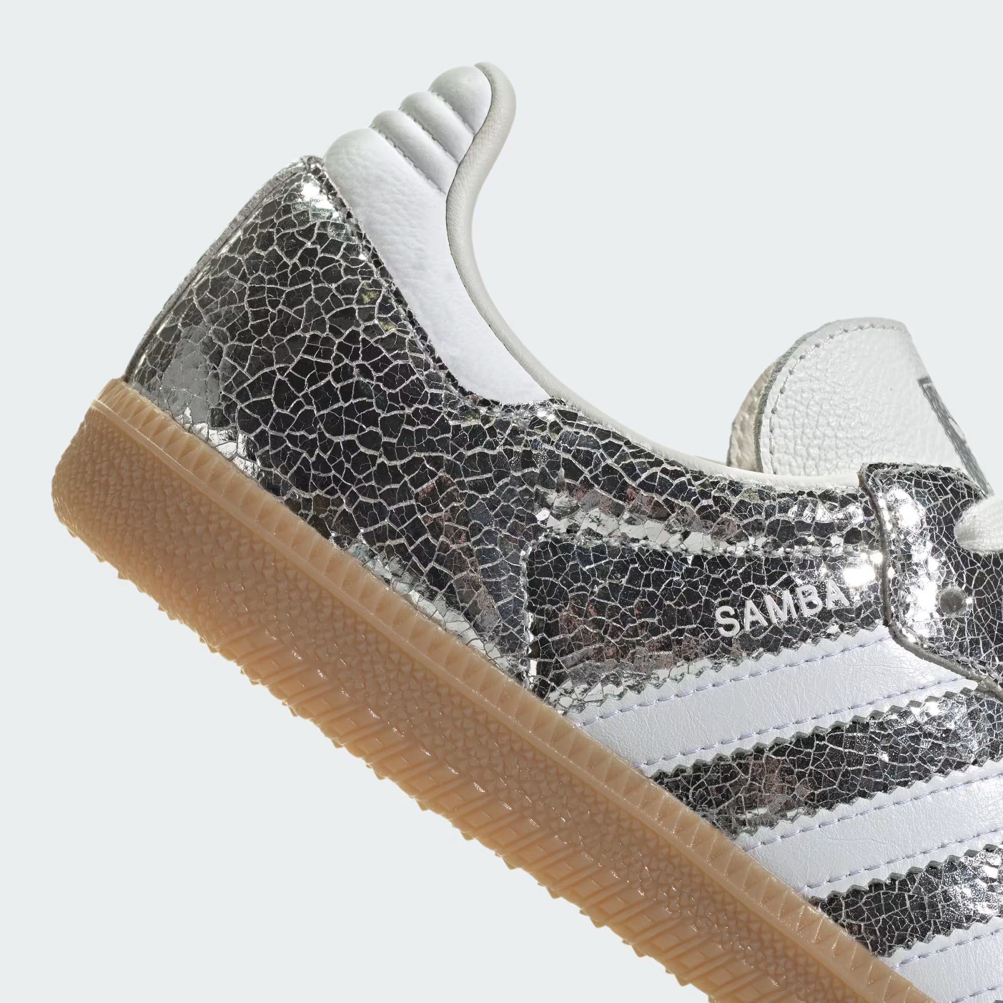GS Adidas Samba OG 'Metallic Silver/Cloud White'|KI5718|TF – Top