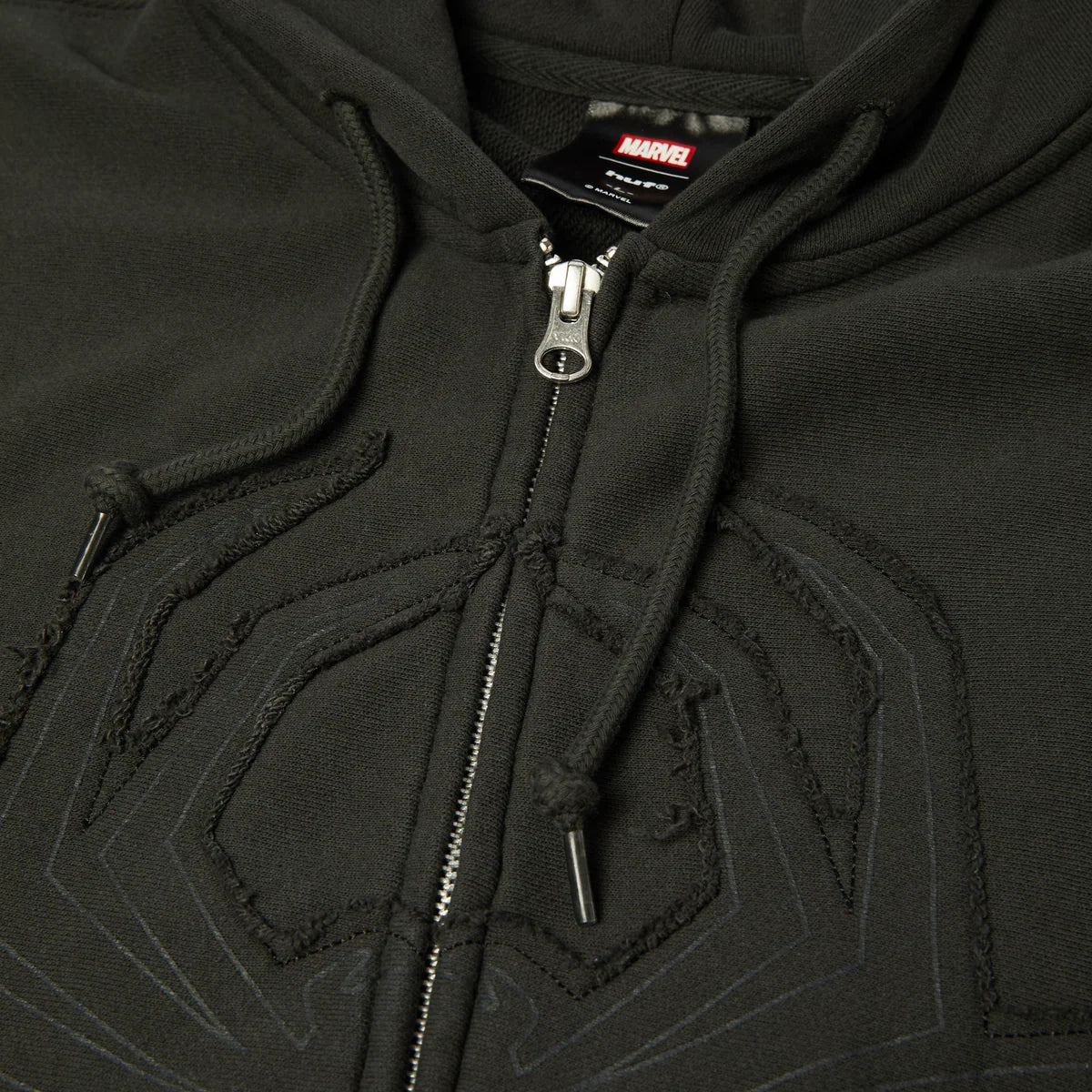 HUF Spiderman Web Full Zip Washed Hoodie