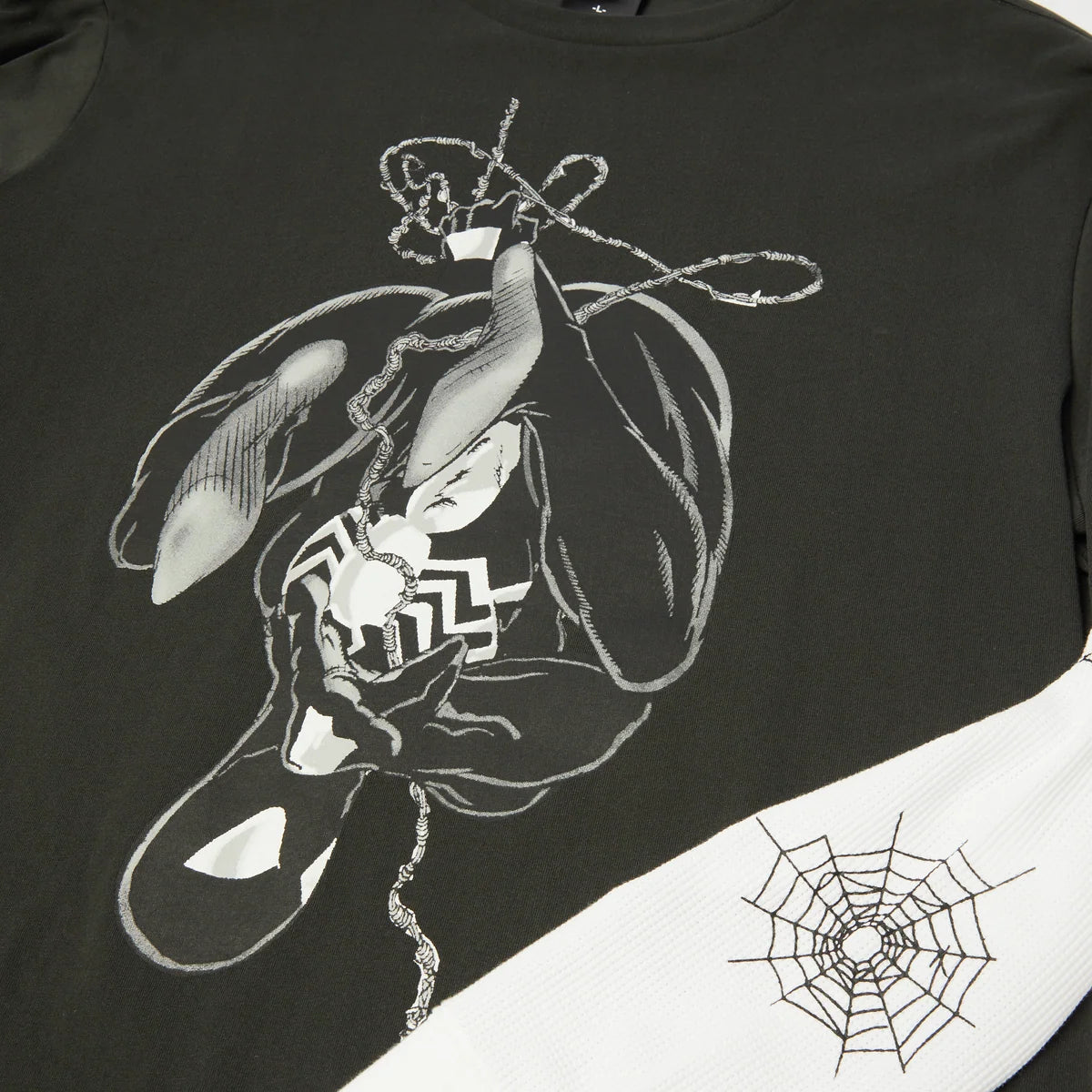 HUF Spiderman Web Long Sleeve Double Layer Top