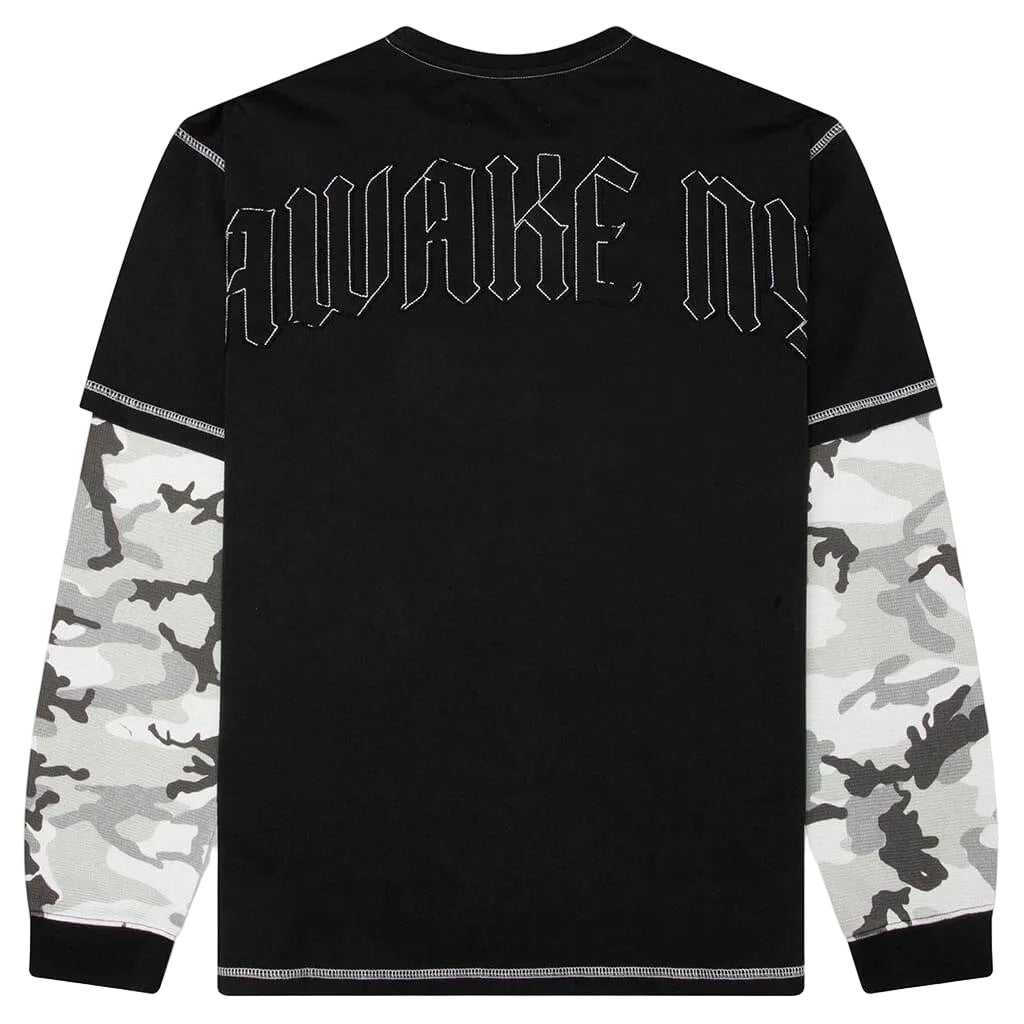 Awake NY Skyline Waffle Long Sleeve Shirt