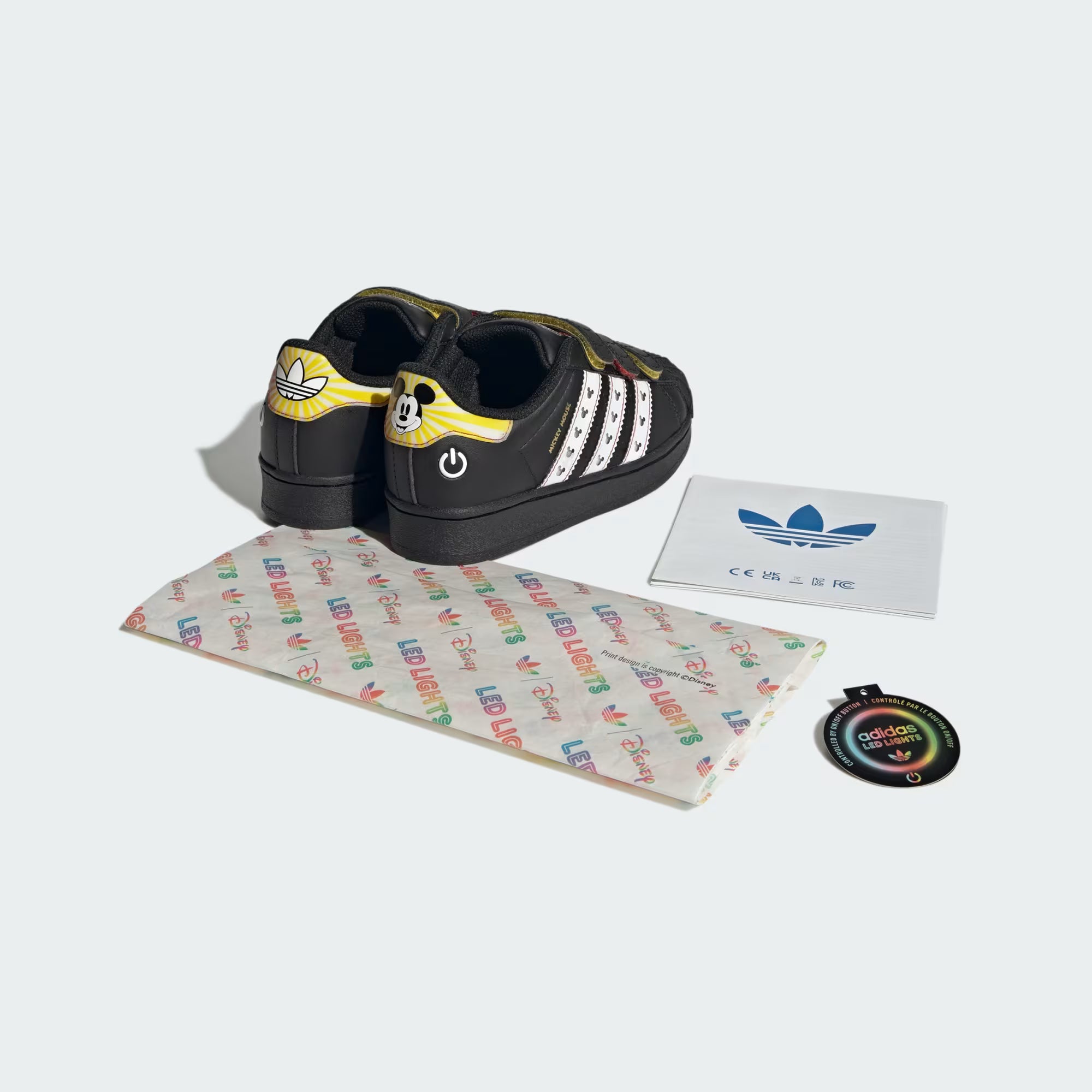 TD Adidas Disney Superstar LED Lights Comfort Closure