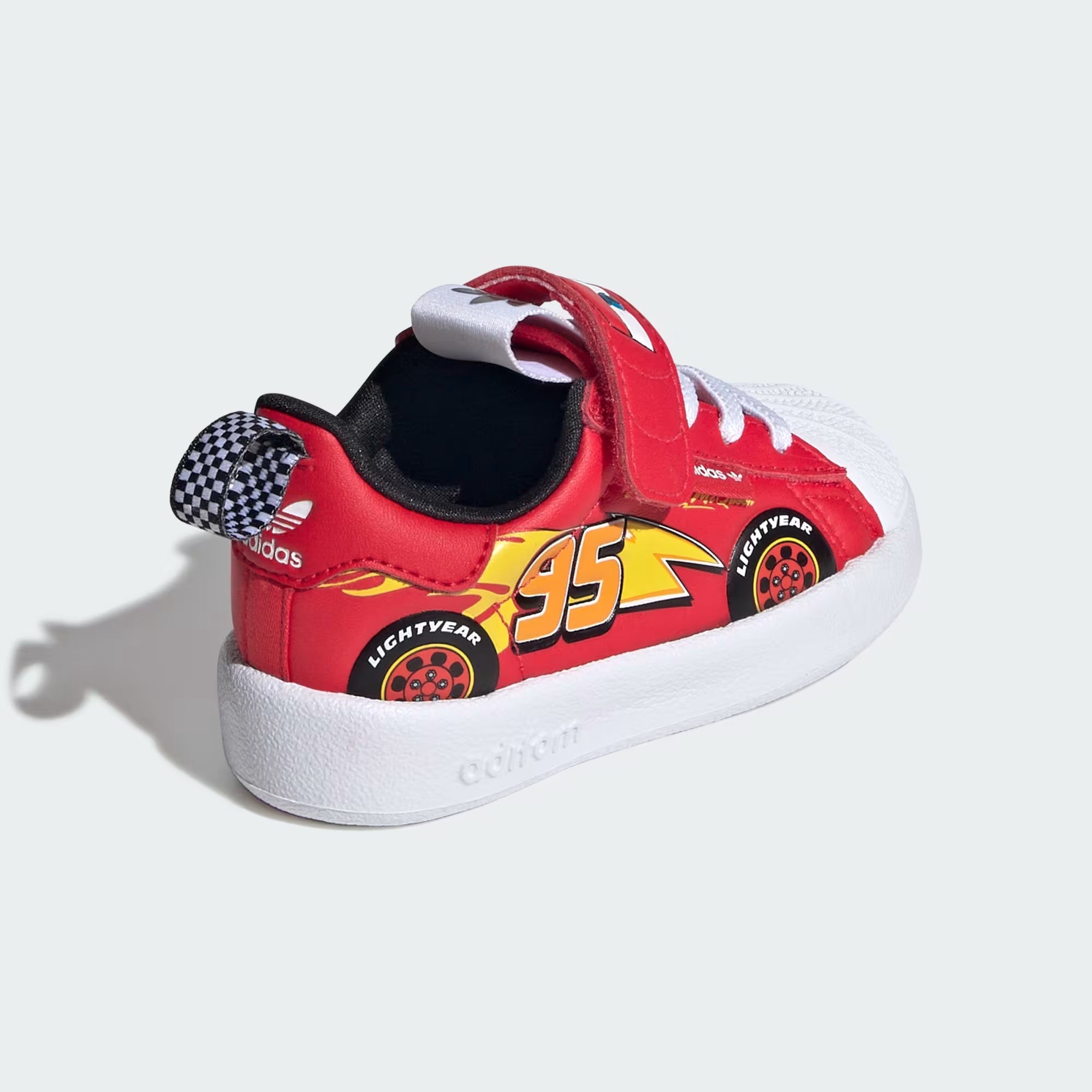 Toddlers adidas Originals Pixar Cars Adifom Superstar 360 Shoes Pure Ruby