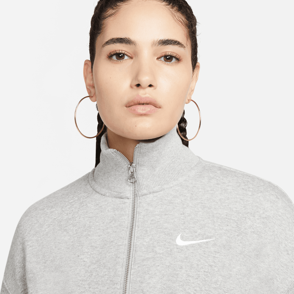 Wmns Nike Sportswear Phoenix Fleece 1/2-Zip Crop Sweatshirt 