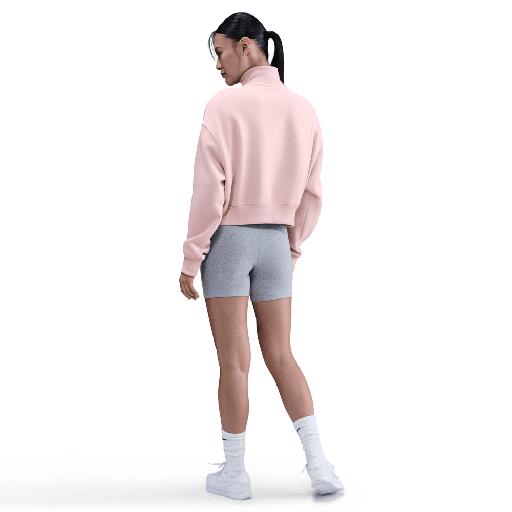 Wmns Nike Sportswear Phoenix Fleece 1/4 Zip Cropped Sweatshirt 