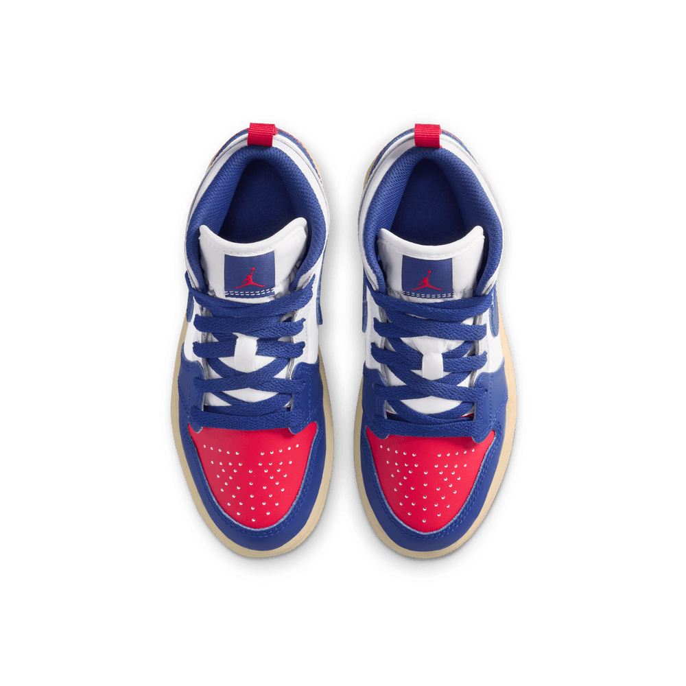air jordan red and blue shoes