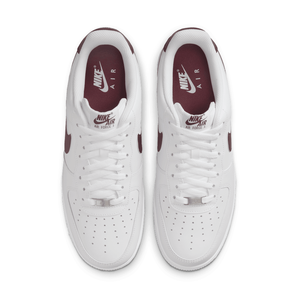 nike air force 1 white burgundy