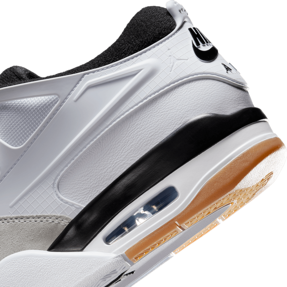 air jordan 4 retro black white & gum brown