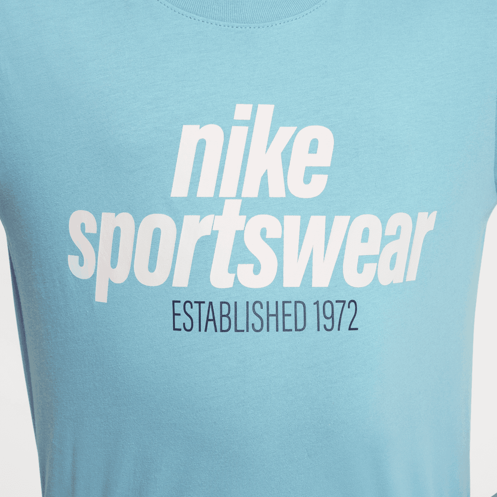 Kids Nike Sportswear Tee 'Denim Turq|HM5664-464|Top Fashion