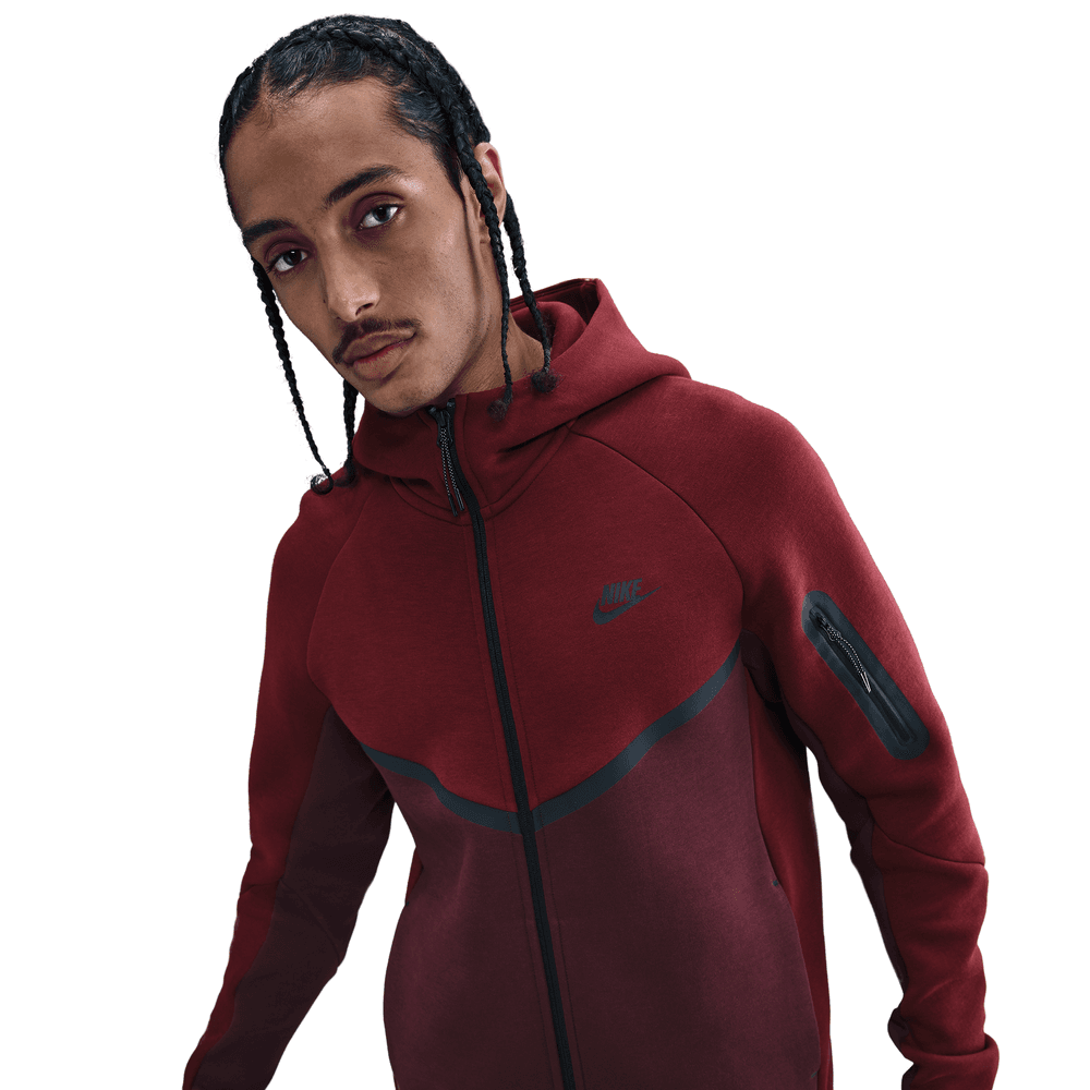 nike red fleece jacket