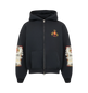 Rhude Bordeaux Reserve Zip-Up Hoodie