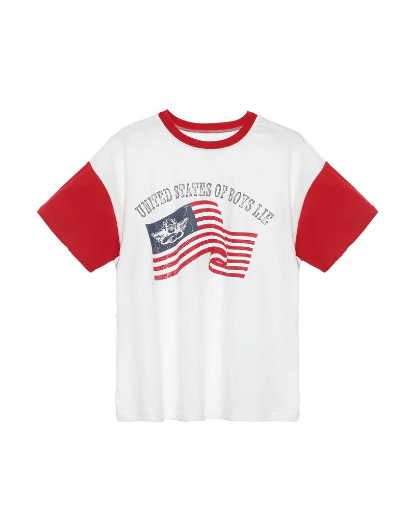 Boys Lie United States of Boys Lie Boyfriend Tee 