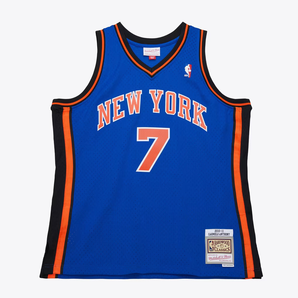 M&amp;N NBA New York Knicks 2010 Carmelo Anthony Dark Jersey