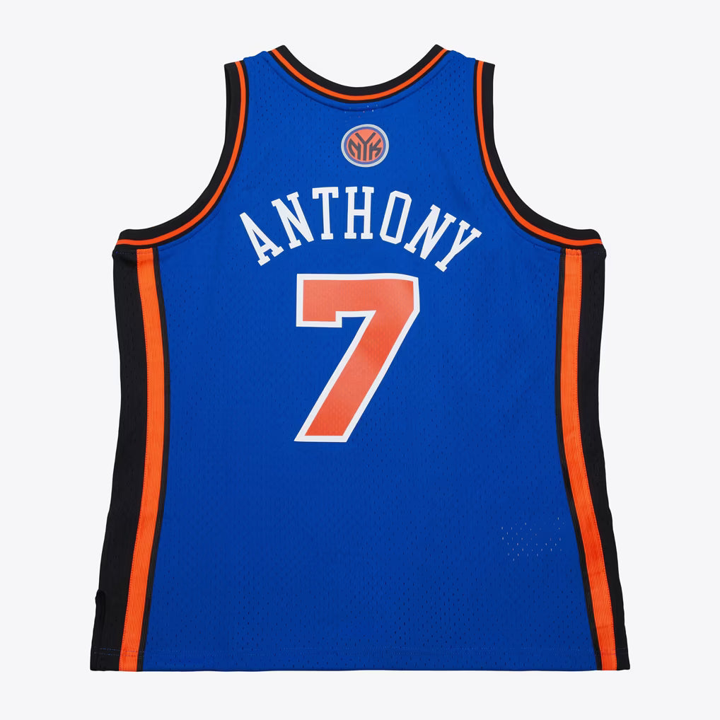 M&amp;N NBA New York Knicks 2010 Carmelo Anthony Dark Jersey