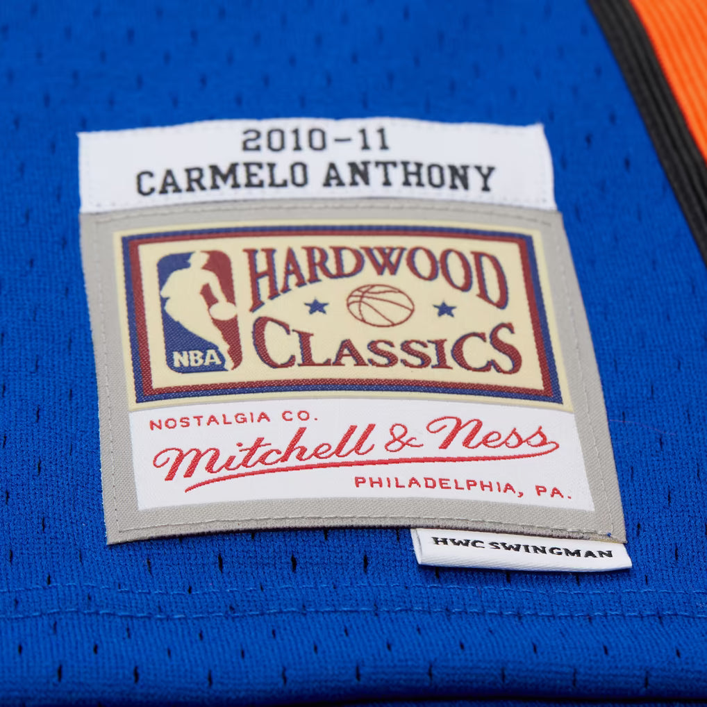M&amp;N NBA New York Knicks 2010 Carmelo Anthony Dark Jersey