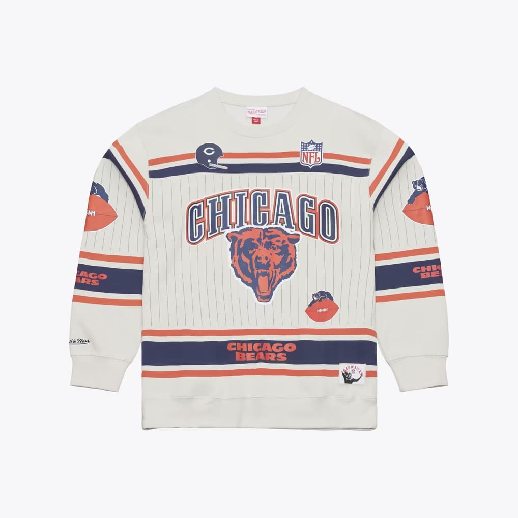 M&amp;N Chicago Bears NFL Too Maxxed Fleece Crew