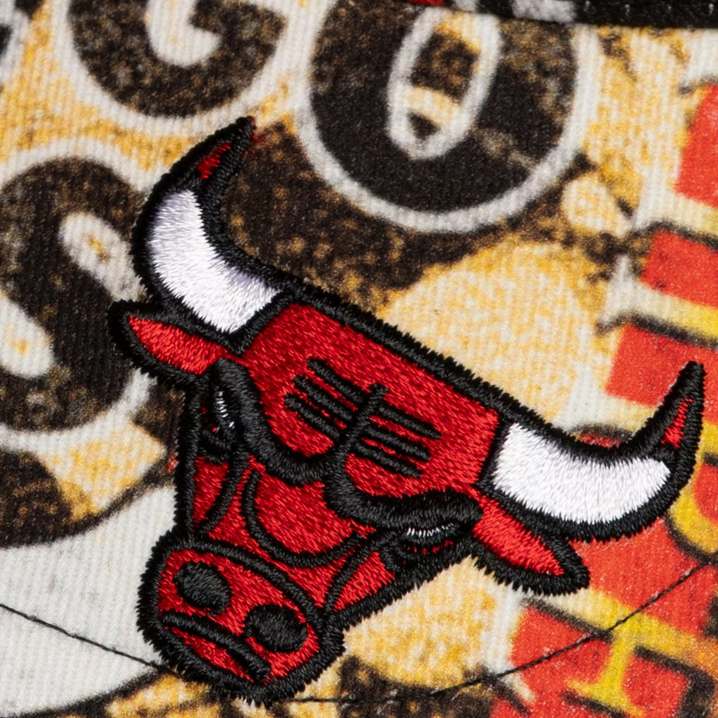 M&amp;N NBA Chicago Bulls Legacy Made All Over Print Pro Snapback Hat