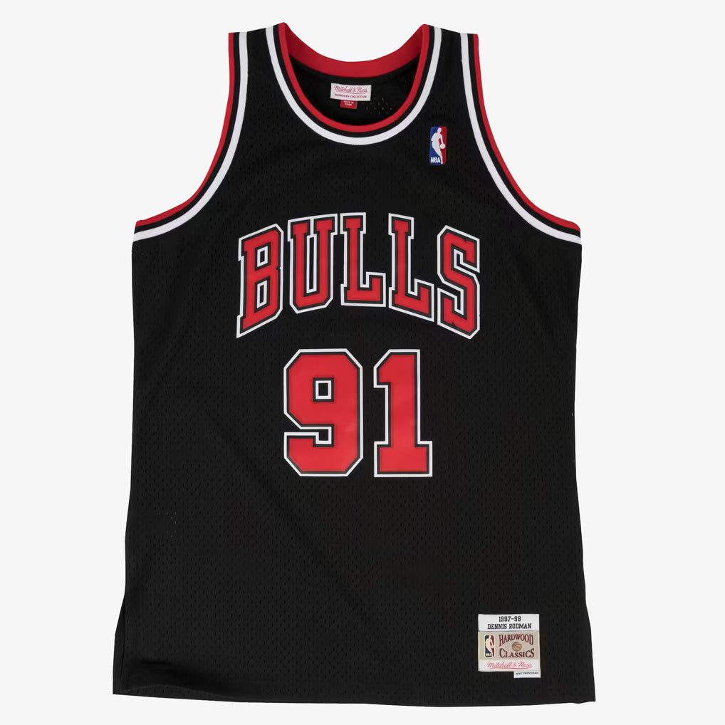M&amp;N Chicago Bulls '97 NBA Swingman Alternate Jersey Dennis Rodman