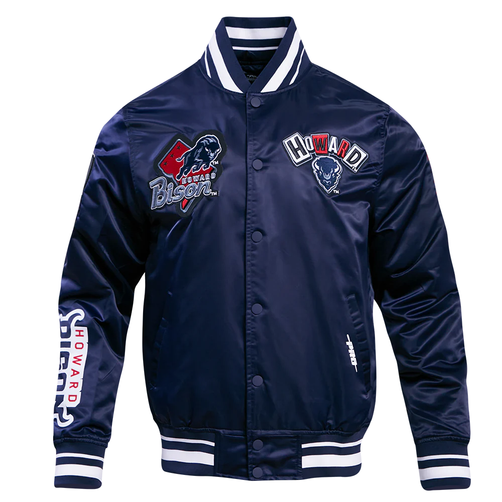 Pro Standard Howard University Homecoming Rib Satin Jacket