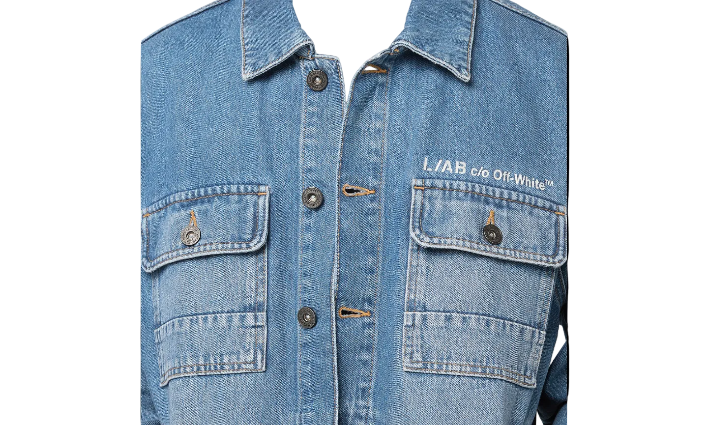 L/AB Zip Trucker Denim Jacket