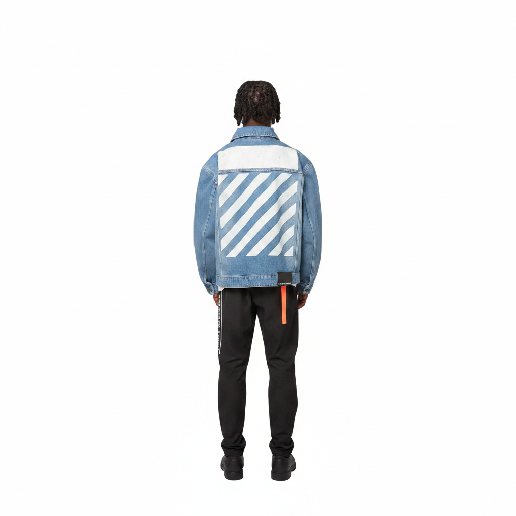 L/AB Zip Trucker Denim Jacket