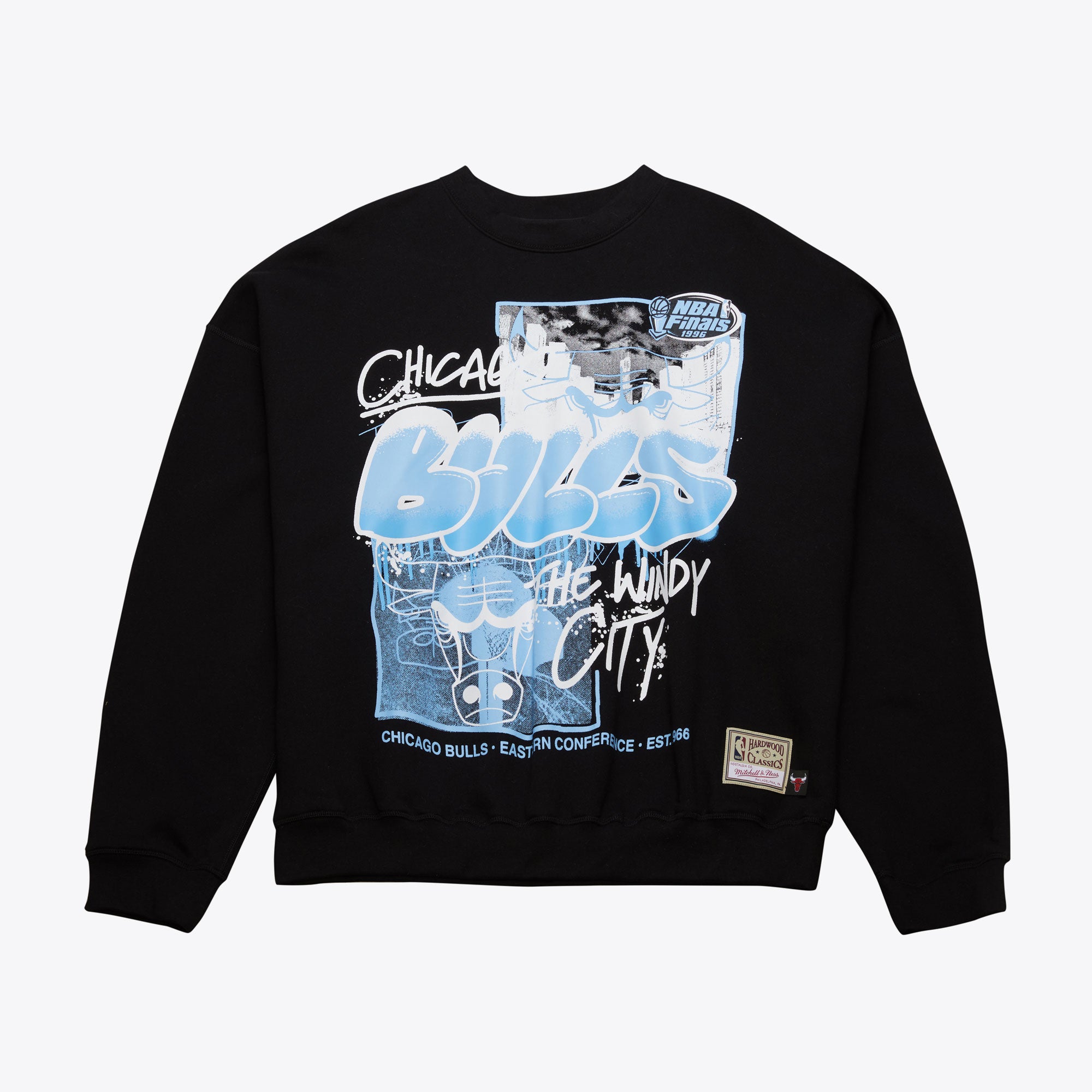 M&N Chicago Bulls NBA Throwdown Crewneck