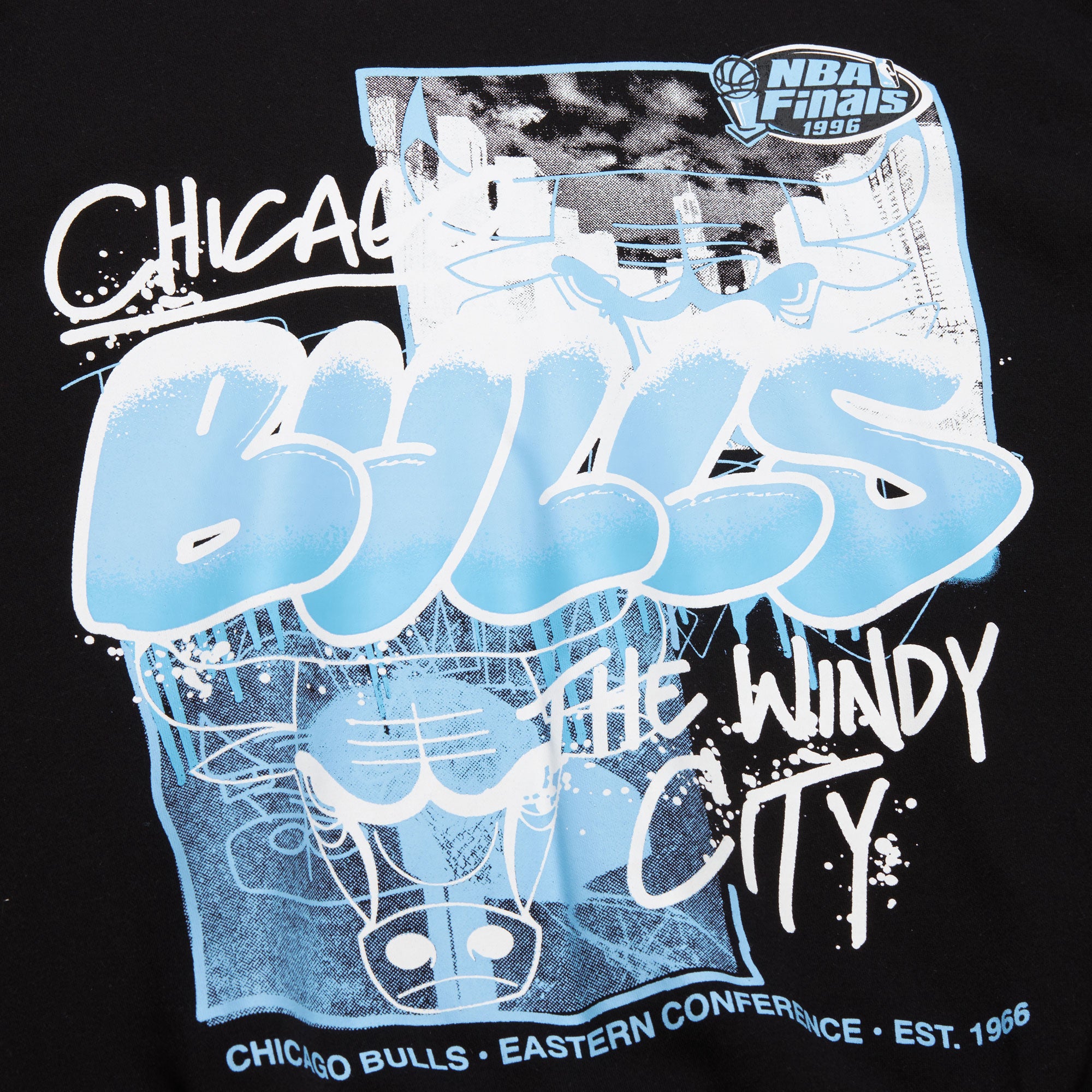 M&N Chicago Bulls NBA Throwdown Crewneck