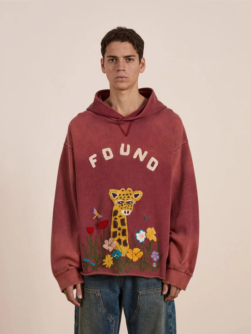 Found Embroidered Wildlife Hoodie