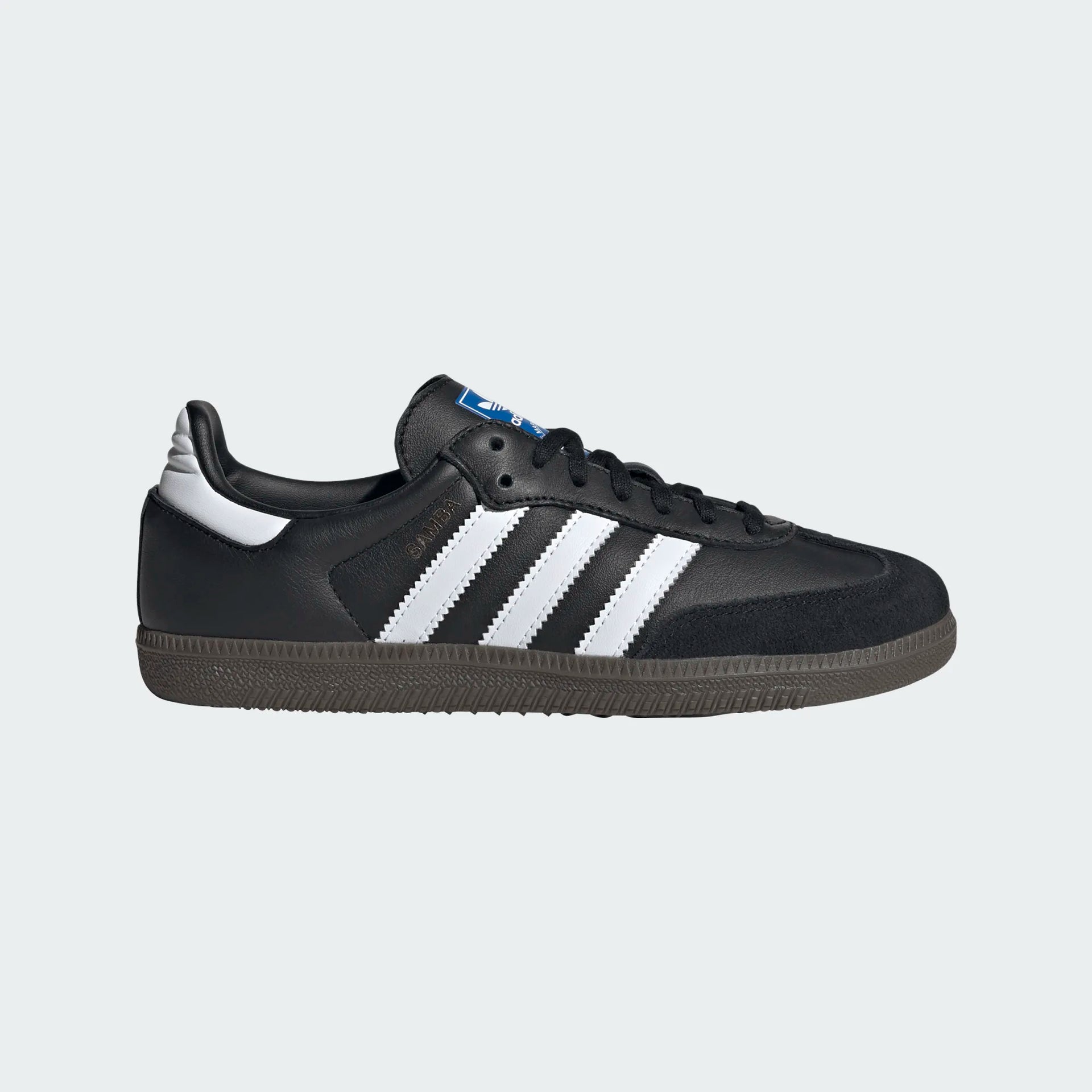 【ADIDAS】17-21 SAMBA OG C GS Adidas Samba OG 'Core Black / Cloud White / Gum|IE3676