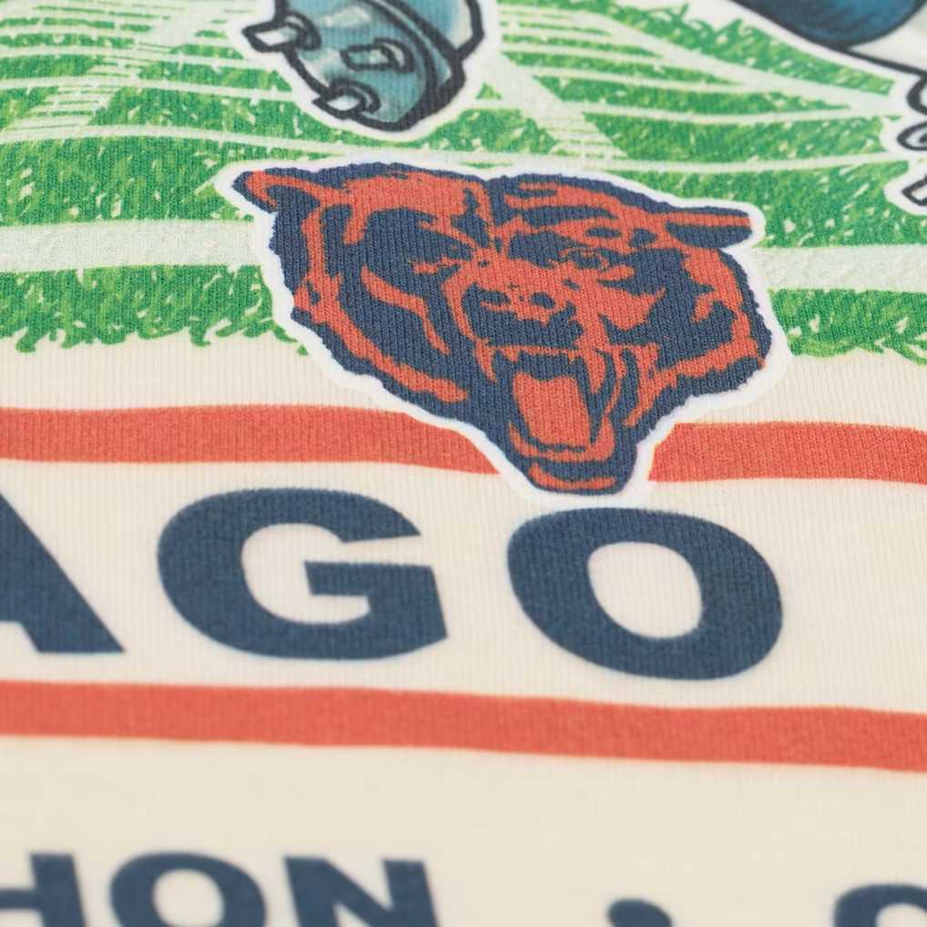 M&amp;N Chicago Bears 1985 Jim McMahon NFL Champions Caricature Classic Tee