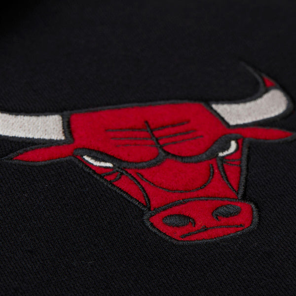 M&amp;N NBA Vi M&amp;N NBA Vintage Logo Chicago Bulls Courtside Fleece Button Front Hoodie &#39;Black&#39; * Full titlentage Logo Chicago Bulls Courtside Fleece Button Front Hoodie