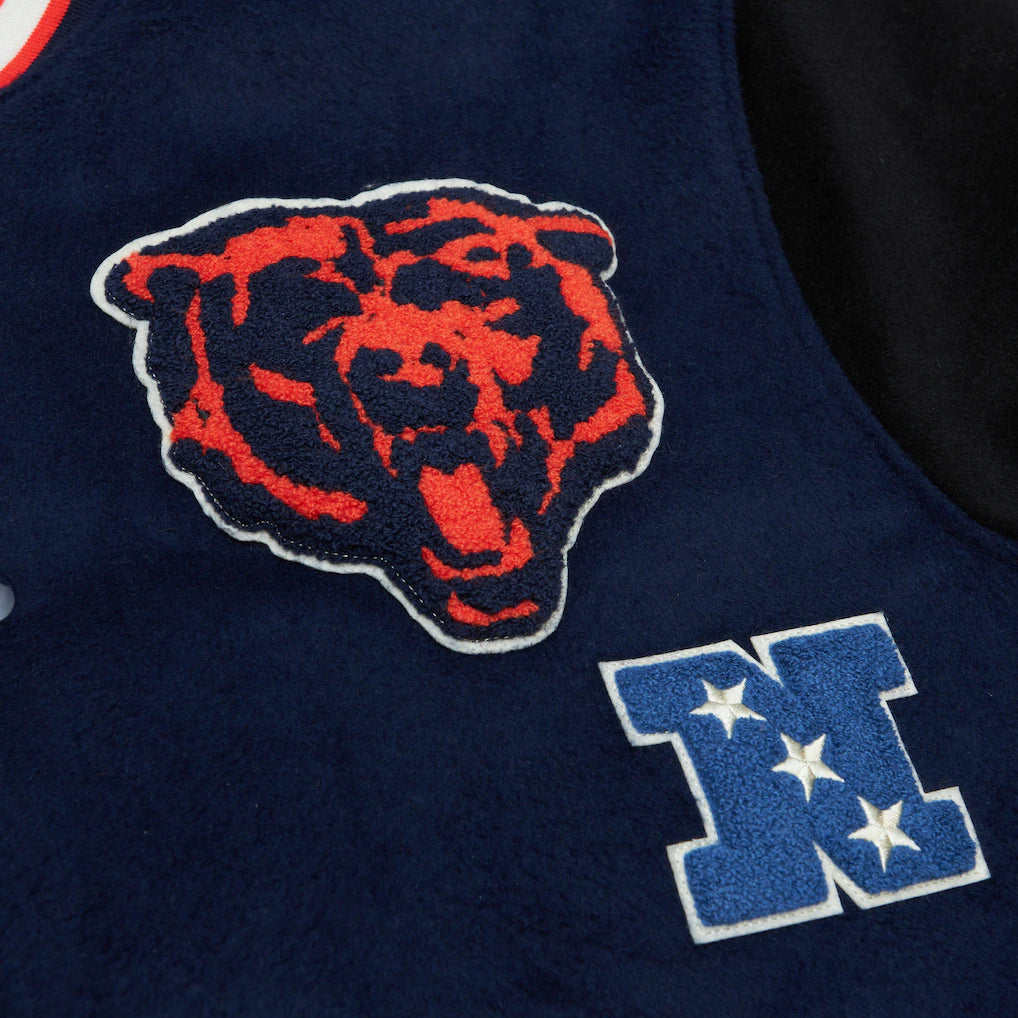 M&amp;N Chicago Bears Team Legacy Varsity Jacket